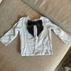 EUC janie and jack bow shirt